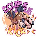 1:1 ace_the_mudbray animal_genitalia animal_penis anus asinus balls big_balls donkey equid equine equine_genitalia equine_penis fan_character feral generation_7_pokemon genitals horse kick low_res male mammal mudbray nintendo penis pokemon pokemon_(species) pokemon_move puffy_anus solo tsunderace