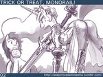  butt duo english_text equine female feral friendship_is_magic horn horse john_joseco mammal melee_weapon monochrome my_little_pony pony princess princess_celestia_(mlp) royalty sword text weapon winged_unicorn wings 