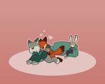  5:4 anal anthro being_watched bottomless bottomless_male canid canine clothed clothing disney duo felid feline female fox fur grey_body grey_fur group heart_symbol hi_res honor humor judy_hopps katzenfaust lagomorph leporid looking_at_another lynx male male/male male_penetrated male_penetrating male_penetrating_male mammal nick_wilde pawbert_lynxley penetration rabbit sex sweater topwear trio voyeur zootopia 