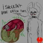 1:1 ambiguous_gender anthro dialogue digestion_implied duo forced hi_res human humanoid intersex intersex/male john_(ratfucker616) male mammal micro micro_abuse murid murine organs rat ratfucker616 rodent rumbling_stomach stomach struggling struggling_prey tears_of_pain vore