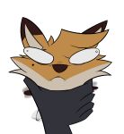  2026 5_fingers absurd_res anthro asphyxiation balthy_(suitedwolfie) bat biped black_body black_fur brown_body brown_ears brown_fur brown_nose bulging_eyes cain_(suitedwolfie) canid canine cheek_tuft chibi chokehold choking clothing colored colored_sketch digital_drawing_(artwork) digital_media_(artwork) dipstick_ears disembodied_hand duo ear_markings eye_bags facial_tuft fangs fingers first_person_view fox fur gloves_(marking) hair head_tuft hi_res holding_another holding_by_neck humanoid_hands humor legwear male mammal markings mole_(marking) motion_lines multicolored_body multicolored_ears open_mouth orange_body orange_ears orange_fur orange_hair red_fox simple_background size_difference sketch smaller_male solo_focus struggling suitedwolfie teeth thigh_highs true_fox tuft two_tone_body white_background white_body white_clothing white_eyes white_fur white_inner_ear white_legwear white_sclera white_thigh_highs wingless_bat 