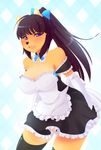  bear female french_maid looking_at_viewer maid maid_uniform skimpy solo spazzykoneko 