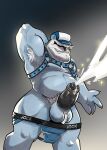 american_black_bear anthro armpit_hair ball_tuft balls barazoku baseball_cap bear beard beardedbear big_beard big_penis black_bear black_penis blue_body blue_clothing blue_fur blue_harness blue_jockstrap blue_underwear bodily_fluids body_hair clothing cum cum_fountain cumshot ejaculation erection excessive_cum excessive_genital_fluids facial_hair foreskin fur genital_fluids genitals glacier_bear hair hair_over_eyes hairy_balls hands-free harness hat headgear headwear hi_res jockstrap jockstrap_down male mammal manly musclegut muscular muscular_thighs orgasm penis portrait pubes raised_arm slightly_chubby slightly_chubby_male smile smirk solo story story_in_description three-quarter_portrait tuft underwear ursine white_beard white_facial_hair white_hair