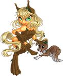  alpha_channel applejack_(mlp) blonde_hair canine cutie_mark dog duo equine female feral freckles friendship_is_magic green_eyes hair horse kittehkatbar mammal my_little_pony plain_background pony timberwolf_(mlp) transparent_background winona_(mlp) 