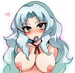  beyblade blue_hair blush breasts character_request lowres moko_(mocco) nipples solo 