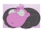 2026 :3 anthro belly belly_overhang big_belly big_breasts big_butt big_tail black_bottomwear black_clothing black_pants black_sclera black_yoga_pants border bottomwear bra breasts butt clothing colored deep_navel digital_media_(artwork) female flat_colors generation_4_pokemon grey_bra grey_clothing grey_ears grey_sports_bra grey_tail grey_underwear hair hi_res huge_belly huge_breasts huge_butt huge_thighs hyper hyper_belly hyper_breasts hyper_butt hyper_thighs looking_at_viewer mammal morbidly_obese morbidly_obese_anthro morbidly_obese_female navel nintendo nipple_outline obese obese_anthro obese_female overweight overweight_anthro overweight_female pachirisu pants pink_background pink_body pink_hair pink_tail pokemon pokemon_(species) purple_cheeks rodent sciurid simple_background smile smiling_at_viewer smotrilla solo sports_bra susie_(reathe) tail thick_thighs three-quarter_view tight_clothing tree_squirrel two_tone_tail underwear white_border white_eyes yoga_pants
