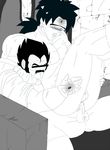  2boys anal black_hair broly incest male_focus monochrome multiple_boys paragus penis sex yaoi 