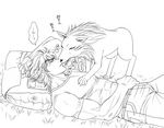  canine cloth fur human licking male mammal sleeping terry terry_cloth tongue toriko wolf 