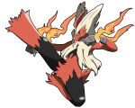  absurdres arms_up blaziken blue_eyes chizi clenched_hands creatures_(company) fire full_body furry game_freak gen_3_pokemon highres jumping kick leg_up mega_blaziken mega_pokemon nintendo no_humans pokemon pokemon_(creature) simple_background solo spread_legs white_background yellow_sclera 