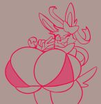 2026 anthro band-aid band-aid_on_face band-aid_on_nose bandage bandage_on_face bandage_on_nose big_breasts bikini bikini_top breasts clothing digital_drawing_(artwork) digital_media_(artwork) eeveelution female generation_6_pokemon gesture hand_gesture hi_res huge_breasts hyper hyper_breasts klacket looking_at_viewer nintendo one_eye_closed pokemon pokemon_(species) sketch solo standing swimwear sylveon tail thick_thighs top_heavy two-piece_swimsuit unfinished v_sign wide_hips wink winking_at_viewer