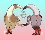 absurd_res accessory addison_rodgers addy_otter anal anal_penetration anthro ashcinderwolf asian_small-clawed_otter big_butt bow_ribbon butt buttplug buttplug_in_ass buttplug_insertion chastity_device chastity_piercing clothing colored_nails duo female female/female footwear footwear_only genital_piercing genitals hair_accessory hair_bow hair_ribbon heart_symbol hi_res high_heeled_sandals high_heels high_heels_only holidays mammal mostly_nude mustelid nails object_in_ass otter penetration piercing plug_(sex_toy) plug_insertion presenting presenting_hindquarters raised_tail ribbons river_otter romantic romantic_couple sandals sex_toy sex_toy_in_ass sex_toy_insertion shoes sunny_the_otter tail thick_tail thick_thighs tongue tongue_out valentine's_day