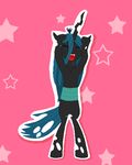  :d animated caramelldansen changeling dancing equine eyes_closed fangs female feral friendship_is_magic green_hair hair holes horn long_hair mammal my_little_pony queen_chrysalis_(mlp) simple_background solo star tomdantherock 