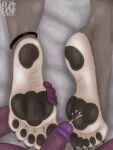  2026 5_fingers 5_toes absurd_res anklet anthro barefoot bed bed_sheet bedding bedroom big_feet black_anklet black_pawpads bodily_fluids bovid brown_body brown_fur brunis_(brunisdraws) brunisdraws canid canine canis caprine claws colored_line_art cum cum_on_feet cumshot draw_over duo ejaculation feet fingers first_person_view foot_fetish foot_focus foot_grab foot_play foot_shot footjob fur furniture genital_fluids genitals glans glans_play grey_body grey_fur heart_symbol hi_res humanoid_feet humanoid_genitalia humanoid_hands humanoid_penis hybrid jewelry lights male male/male mammal mexican_wolf multicolored_body multicolored_fur muscular muscular_anthro muscular_male nails nude pawpads penile penis plantigrade plantigrade_pawpads purple_glans redrich_(brunisdraws) sex shaded shadow sheep-goat signature size_difference soles third-party_edit toe_claws toes two_tone_body two_tone_fingers two_tone_fur two_tone_toes vein veiny_penis white_body white_fur wolf wrinkled_feet wrinkles 