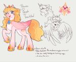 2024 armor artist_name blonde_eyebrows blonde_mane blue_eyes blush blush_lines breezie_(mlp) closed_frown colored crossover crown curled_mane curled_tail cutie_mark digital_drawing_(artwork) digital_media_(artwork) duo english_description english_text equid equine eye_contact eyebrow_through_hair eyebrows eyelashes fairy feathered_wings feathers feeniroir female feral flying folded_wings friendship_is_magic frown fungus fur furrowed_brow furrowed_eyebrows gem grey_background grey_body grey_fur grey_mane grey_wings hair half-closed_eyes hasbro headgear hi_res horn insect_wings larger_female larger_feral light lighting long_mane long_tail looking_at_another mammal mane mario_bros mouth_closed multicolored_body multicolored_fur multiple_images mushroom mushroom_hat my_little_pony mythological_creature mythological_equine mythology narrowed_eyes nintendo peytral pigtails pink_body pink_feathers pink_fur pink_horn pink_wings ponification princess princess_peach princess_peach_toadstool_(feeniroir) quadruped raised_leg red_tongue royalty ruby_(gem) sabatons sapphire_(gem) shaded side_view simple_background size_difference smaller_female smaller_feral smile smiling_at_another smiling_at_viewer standing tail teeth text tiara tongue translucent translucent_hair two_tone_wings unicorn_horn winged_unicorn wings yellow_tail