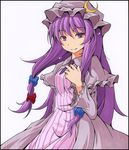  bad_id bad_pixiv_id ballpoint_pen_(medium) capelet coat crescent dress frame hair_ribbon hat long_hair long_sleeves looking_at_viewer marker_(medium) open_clothes open_coat pastel_(medium) patchouli_knowledge purple_dress purple_eyes purple_hair ribbon s-syogo shikishi smile solo striped striped_dress touhou traditional_media very_long_hair wide_sleeves 