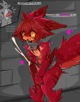  2026 4_fingers ^w^ absurd_res animal_genitalia animal_penis anthro arm_fin arm_markings arm_tuft balls big_penis big_tail blue_pupils blush blush_lines bodily_fluids bottomwear canid canine canine_genitalia canine_penis canis chest_tuft clothing collar covering covering_self cum cum_in_clothing cum_through_clothing cumshot cute_fangs drooling duo ejaculation english_text erection eye_through_hair eyebrow_through_hair eyebrows fangs fin fingers flashing fluffy fluffy_tail fur fur_markings furred_kobold furred_scalie gameplay_mechanics gaogomon gaogomon_(oc) genital_fluids genitals gills glistening glistening_genitalia glistening_penis grey_body grey_fur hair hands_on_hips heart_symbol hi_res kobold leg_markings leg_tuft loincloth looking_pleasured male male_anthro mammal markings metal_collar mostly_nude_anthro mostly_nude_male multicolored_body multicolored_fur open_mouth orange_body orange_fur orange_tongue orgasm penis pink_heart pointy_ears pupils red_body red_bottomwear red_clothing red_eyes red_fur red_hair red_loincloth saliva scalie snout spiral spiral_eyes standing stone_wall striped_ears swirl_eyes tail tail_fin tail_markings tail_tuft tears teeth text tongue translucent translucent_hair tuft two_tone_body two_tone_fur wall_(structure) wet wet_clothing wolf yellow_sclera 