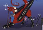  absurd_res animal_genitalia animal_penis ball_gag bdsm belt blue_body blush bodily_fluids bondage bondage_gear bondage_gloves boots bound choker clothing collar cuff_(restraint) cum cum_collecting cum_container dragon facial_spikes feral footwear furgonomics gag gagged genital_fluids genitals hair handwear harness hi_res hoof_boots hoof_gloves horn horseshoe jewelry jupizoro knot knotted_penis kyrdyrre_(character) latex latex_clothing latex_handwear latex_legwear leather leather_harness legwear long_ears male metal_collar muzzle_(object) mythological_creature mythological_scalie mythology necklace penile penis penis_milking penis_milking_machine petplay ponyplay red_body restrained restraints roleplay rope scales scalie shaking shock_collar shoes solo sound_effects spikes spikes_(anatomy) spreader_bar tail text white_hair wings_tied 