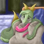  1:1 absurd_res bestiality duo female feral generation_5_pokemon hi_res human human_on_feral interspecies kissing male male/female mammal nintendo pokemon pokemon_(species) reptile scalie serperior snake un_gato_cualquiera 
