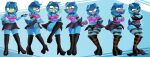 5_fingers absurd_res angry ankles_tied anthro arms_tied athletic athletic_anthro athletic_female bdsm black_nose blue_body blue_fur blue_hair blue_tail bondage boots bottomwear bound bra breast_squeeze breasts canid canine canis clothed clothed_anthro clothed_female clothing clothing_aside colored_fingernails colored_nails crotch_rope curvy_figure darkman-zero domestic_dog electronics eyelashes female fingernails fingers footwear fully_bound fur gag gagged hair half-closed_eyes hands_behind_back hands_tied hi_res high_heeled_boots high_heels holding_object holding_phone hourglass_figure knee_boots knee_highs legs_tied legwear looking_at_viewer mammal motion_lines muffled nails narrowed_eyes navel one_eye_closed orange_eyes phone restraints rope rope_bondage rope_harness sex_toy shoes skirt solo squeezing stacy_preston standing submissive submissive_anthro submissive_female tail tape tape_gag topwear underwear vibrator