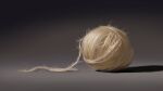  commentary_request gradient_background grey_background highres naoya_ohtani no_humans object_focus original shadow yarn yarn_ball 