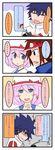  2boys bad_id bad_pixiv_id black_hair blue_eyes blush brown_eyes brown_hair hue_(pokemon) kyouhei_(pokemon) multiple_boys pink_hair pokemon pokemon_(game) pokemon_bw2 red_eyes ruri_(pokemon) translated wiwi 