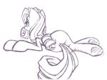  black_and_white equine female feral friendship_is_magic horn horse mammal monochrome my_little_pony plain_background pony rarity_(mlp) sketch solo stoney-pony unicorn white_background 