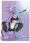  breasts clothed clothing dragon female french_maid hydryl maid maid_uniform scalie skimpy solo spinal22 tongue 