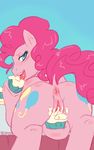 anus aries84 blue_eyes blush cupcakes cutie_mark equine female feral friendship_is_magic fur hair horse looking_at_viewer looking_back mammal my_little_pony pink_fur pink_hair pinkie_pie_(mlp) pony presenting pussy raised_tail solo 