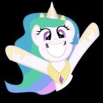  animal_ears black_background crown equine eyelashes friendship_is_magic hair horn horse horseshoe multi-colored_hair my_little_pony plain_background pony princess_celestia_(mlp) purple_eyes royalty teeth white_body winged_unicorn wings 