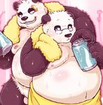  bear blush duo gay kemono male mammal nude overweight panda soda topless towel zapapanda 
