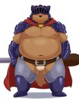  belt canine iwano kemono male mammal overweight topless underwear 