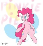  clopper-dude cutie_mark equine female feral friendship_is_magic fur hair hooves horse mammal my_little_pony open_mouth pink_fur pink_hair pinkie_pie_(mlp) pony pussy solo teats tongue 