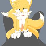  anal anal_penetration animal_genitalia anthro canine canine_penis cum edit erection first_person_view fox fox_tail gay hands-free knot looking_at_viewer lying male mammal miles_prower multiple_tails nude on_back orgasm penetration penis plain_background sega sex sonic_(series) tails tears uncensored 