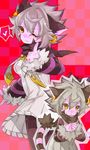  &lt;3 animal_ears blush breast_envy breasts cyber_connect_2 elh_melizee furry heart highres large_breasts little_tail_bronx silver_hair solatorobo yellow_eyes 