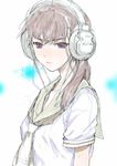  fuyuno_haruaki headphones original school_uniform serafuku sketch solo 