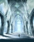  back blue breath building cb ceiling cloud cloudy_sky cold ice icicle indoors light lonely pixiv_fantasia pixiv_fantasia_2 scenery shadow sky snow snowing solo standing 