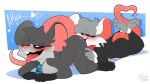 absurd_res anal anthro bere_dolly_art bere_nsfw big_teeth black_sclera blush cheek_tuft dark_body dark_fur duo facial_tuft female female_rimming_male fondue_(daydream_critters) fur grey_body grey_fur hairless_tail heart_nose heart_shaped_tail heart_symbol hi_res lighter_belly lying male mammal moan mob_entertainment mouse mouse_ears murid murine nightmare_critters nude nude_anthro nude_female nude_male oral pink_ears pink_nose poppy_playtime rat rat_tail rimming rimming_male rodent rodent_ears rodent_tail rodent_teeth sex tail tongue tongue_out touille_(poppy_playtime) tuft white_eyes
