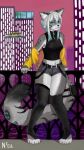 4_toes 5_fingers accessory android anthro bag belt big_tail black_claws black_clothing black_lips black_markings black_nails black_nose black_tail black_topwear blue_eyes blue_hair blue_markings bottomwear breasts building city city_background claws clothed clothed_anthro clothing colored_nails commercial_vehicle cyberpunk detailed_background domestic_cat eyebrows eyelashes feet felid feline felis female fingers fluffy fluffy_tail fur furgonomics garden glass glowing glowing_eyes glowing_markings grey_body grey_bottomwear grey_clothing grey_ears grey_fur grey_hotpants grey_markings grey_shorts grey_tail hair hi_res hotpants inner_ear_fluff jacket leaning leaning_on_object led_light legwear lips looking_at_viewer machine mammal markings multicolored_body multicolored_fur multicolored_hair nails navel neon nightingale_hrt parapet paws plant robot shorts skyscraper small_breasts smile smiling_at_viewer solo stockings tail tail_accessory tail_bag tail_markings taxicab thick_thighs three-quarter_view tight_clothing tight_topwear toes topwear tree tuft vehicle water white_body white_hair white_markings xyra_(xyratc) yellow_clothing yellow_jacket_(clothing) yellow_topwear zipper zipper_topwear