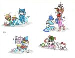 anthro avian barefoot bdsm beak belt bill_grey bird black_clothing black_gloves black_handwear black_nose blue_body blue_bottomwear blue_clothing blue_feathers blue_fur blue_hair blue_pants blush bondage boots bottomwear bound bow_on_head breasts brown_body brown_fur canid canine canis cheek_tuft clothed clothed_anthro clothed_female clothed_male clothing dipstick_tail domestic_cat domestic_dog ear_piercing ear_ring eyes_closed facial_tuft falco_lombardi fay_(star_fox) feathers feet felid feline felis female floppy_ears foot_fetish foot_lick footwear fox fox_mccloud fur furgonomic_helmet furgonomics gloves group hair hands_behind_back hands_tied hands_tied_behind_back handwear hi_res jacket katt_monroe kingnanamine87 kneeling krystal_(star_fox) laugh licking looking_at_another lying lynx male mammal markings midrff miyu_(star_fox) multicolored_body multicolored_fur navel nintendo on_front one_eye_closed open_mouth open_smile panther_caroso pantherine pants piercing red_bow restraints ring_piercing rope rope_bondage shoes simple_background sitting smile star_fox tail tail_markings tickle_fetish tickle_torture tickling tickling_armpits tickling_belly tickling_feet tongue topwear traditional_media_(artwork) tuft white_background white_body white_clothing white_fur white_gloves white_handwear white_inner_ear white_jacket white_tail_tip white_topwear yellow_beak yellow_body yellow_clothing yellow_fur yellow_topwear