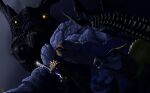 abelisaurid absurd_res aladar alternate_species ambiguous_gender beak black_body black_scales blue_body blue_scales brown_body brown_scales carnotaurus carnotaurus_robustus_floridaensis clothed clothing dinosaur dinosaur_(disney) disney donald_duck feathers feral glowing glowing_eyes goofy_(disney) group hadrosaurid head_crest heartless hi_res hiding horn iguanodon iguanodontian iguanodontid jewelry keyblade kingdom_hearts male marginocephalian melee_weapon necklace no_pupils open_mouth orange_body orange_scales ornithischian ornithomimid ornithomimosaur ornithopod osteoderms pachycephalosaurid pachycephalosaurus partially_clothed prehistoric_species reptile riamus01 rock saurischian saurolophus scales scalie sharp_teeth size_difference solo sora_(kingdom_hearts) spikes spikes_(anatomy) square_enix stygimoloch tailblade tan_body tan_scales teeth theropod weapon white_body white_feathers
