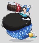 2021 absurd_res aquatic armor armwear belly belly_expansion beverage beverage_bottle big_belly bloated blue_body blue_eyes blue_scales blush bottle breasts bubble capcom clothing container drinking elbow_gloves expansion female fish_tail floating full-length_portrait gloves grey_background hand_on_belly handwear headgear helmet hi_res huge_belly humanoid keij light_body light_skin mega_man_(series) megaman_(classic) merfolk morbidly_obese morbidly_obese_female morbidly_obese_humanoid not_furry obese obese_female obese_humanoid overweight overweight_female overweight_humanoid portrait robot_master scales simple_background soda soda_bottle solo splash_woman split_form
