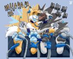  a anthro arms_tied black blue_pawpads bound brush canid canine canis chest_(disambiguation) claws collar domestic_dog duo feet fetish for fox fur grey_body grey_fur head hi_res invalid_tag laugh male male/male mammal mats_(glasnir) misterfuchs mouth neck_restraint nude pawpads paws restrained smile teeth tickling toes tongue torture tuft tuskjumps white_body white_fur yellow_body yellow_fur 