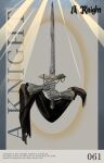  1boy a_knight_(reverse:1999) armor black_shawl border character_name commentary english_text fragrance_(freakyduck9000) full_body gauntlets grey_background grey_border highres holding holding_sword holding_weapon invisible light_rays male_focus ornate_armor reverse:1999 shawl signature solo sword two-handed weapon 