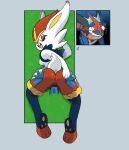 absurd_res anthro anus areola ash-greninja big_butt blue_body breasts buckteeth butt butt_grab cheek_tuft cinderace disembodied_hand disembodied_penis duo eyelashes facial_tuft feet female generation_8_pokemon genitals grass grey_background hand_on_butt hi_res lying male male/female nintendo nipples on_front open_mouth orange_eyes pawpads penetration penis pink_areola pink_nipples plant pokemon pokemon_(species) simple_background small_breasts starioforreal teeth thick_thighs tuft vaginal vaginal_penetration vulva wide_hips