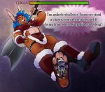 4_toes 5_fingers abs anthro armor axe black_body black_clothing blue_hair boots bottomwear breasts brown_body brown_clothing brown_fur canid canine canis clothed clothing dialogue domestic_dog dominant dominant_female duo ear_piercing ear_ring english_text extreme_size_difference eyes_closed feet female female_anthro fingers foot_fetish foot_focus foot_play footwear fur gameplay_mechanics gloves gui hair handwear health_bar hi_res holding_object indidae inside_clothing inside_shoe insole jewelry lagomorph larger_anthro larger_female leporid low-angle_view macro male male/female male_anthro mammal melee_weapon micro multicolored_body muscular muscular_anthro muscular_female navel open_mouth pawpads paws piercing pink_pawpads plantigrade rabbit ring ring_(jewelry) ring_piercing shoes size_difference smaller_anthro smaller_male smile soles speech_bubble stepped_on stomping tail teeth text toes trapped_in_clothing trapped_in_shoe underfoot warrior weapon white_body wolf