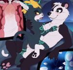 2022 3_toes alternate_species anthro anthro_on_anthro anthro_penetrated anthro_penetrating anthro_penetrating_anthro anus arm_markings balls bear biped black_body black_ears black_eye_patch black_eyewear black_fur black_markings black_nose black_pawpads black_tail blush blush_lines bodily_fluids claws cowgirl_position crescent_moon cum cum_from_vagina cum_in_uterus cum_in_vagina cum_inside cutaway digital_media_(artwork) digitigrade dipstick_tail domestic_cat duo ear_markings ejaculation eye_patch eyewear facial_markings fangs feet felid feline felis female female_anthro female_on_top female_penetrated finger_claws from_front_position fur furrification genital_fluids genitals giant_panda green_eyes green_markings hair hand_behind_head hand_markings hand_on_chest head_markings humanoid_genitalia humanoid_penis impregnation inner_ear_fluff internal internal_vaginal interspecies interspecies_impregnation larger_male leg_markings looking_at_another looking_at_partner looking_back lying male male/female male_anthro male_on_bottom male_penetrating male_penetrating_female mammal markings mask_(marking) meraence midna moon multicolored_body multicolored_fur multicolored_tail night nintendo nude nude_anthro nude_female nude_male on_back on_bottom on_top open_mouth orange_hair ovum partially_submerged pawpads penetration penile penile_penetration penis penis_in_vagina pink_inner_ear pink_penis pink_vulva red_blush red_eyes rock round_ears seaside sex size_difference sky smaller_female smaller_penetrated snout sperm_cell star starry_sky stiban_(character) tail tail_markings teeth the_legend_of_zelda toe_claws toes tongue tuft twilight_princess two_tone_body two_tone_fur two_tone_tail uterus vaginal vaginal_canal vaginal_penetration vulva water white_balls white_body white_fur white_hair white_inner_ear white_inner_ear_fluff white_penis white_tail white_tail_tip yellow_sclera