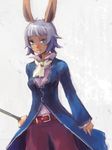  animal_ears bangs blunt_bangs bunny_ears commentary_request final_fantasy final_fantasy_tactics_advance kno_(anahita) mole mole_under_mouth short_hair solo sword valentyne viera weapon 