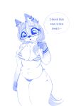  animal_ears anthro arctic_fox armband bangs bare_shoulders belly big_belly big_breasts big_tail bikini bikini_bottom bikini_top body_fur bottomwear bracelet breasts canid canine choker cleavage clothed clothing collar covered_breasts covered_nipples dialogue digital_drawing_(artwork) digital_media_(artwork) ear_piercing english_text eyelashes female fluffy fluffy_tail fox fur hair half-closed_eyes hi_res holding_clothing holding_object holding_shirt holding_topwear jewelry looking_at_viewer mammal markings melody_bun_maku melody_maku midriff monochrome narrowed_eyes navel necklace open_mouth overweight panties pattern_bottomwear pattern_clothing pattern_panties pattern_underwear pendant piercing pointy_ears raised_arm shirt short_hair simple_background sketch small_clothing solo speech_bubble standing striped_bottomwear striped_clothing striped_panties striped_underwear stripes swimwear tail text thick_thighs topless topwear true_fox two-piece_swimsuit undersized_clothing underwear white_background wide_hips 