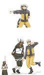  1girl 2boys karui multiple_boys naruto naruto_shippuuden nishimura_aloha omoi_(naruto) uzumaki_naruto 