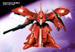  artist_name asagi_yoshimitsu beam_cannon beam_rifle cable char's_counterattack character_name commentary_request earth_(planet) energy_gun funnels_(gundam) gundam holding holding_weapon in_orbit mecha mecha_focus mobile_armor neo_zeon nightingale_(gundam) no_humans photo_background planet realistic robot roundel science_fiction shield solo space thrusters weapon zero_gravity 